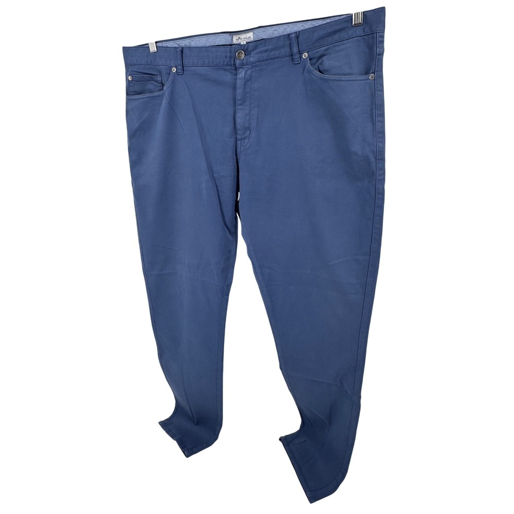 Peter Millar Ultimate‎ Sateen Five Pocket Pants Mens 42x34 Blue Stretch Golf